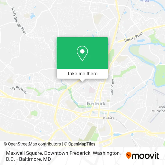 Maxwell Square, Downtown Frederick map