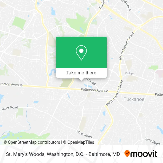 St. Mary's Woods map
