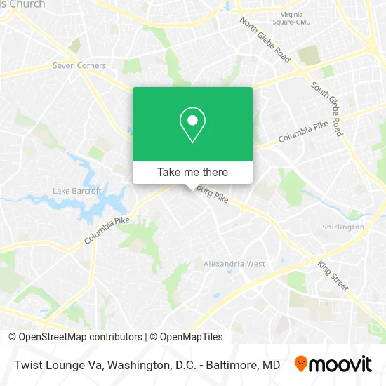 Twist Lounge Va map