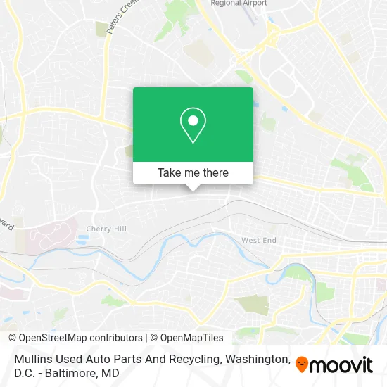 Mullins Used Auto Parts And Recycling map