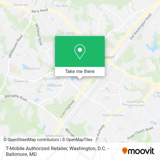 T-Mobile Authorized Retailer map