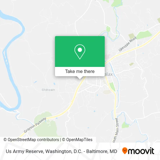 Us Army Reserve map