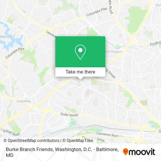 Burke Branch Friends map
