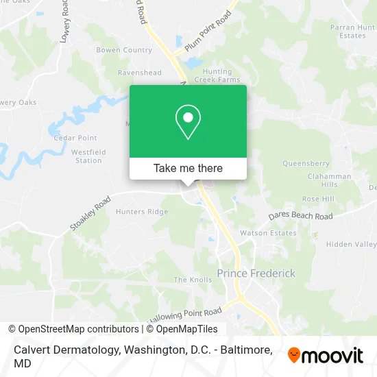 Calvert Dermatology map