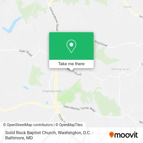Solid Rock Baptist Church map