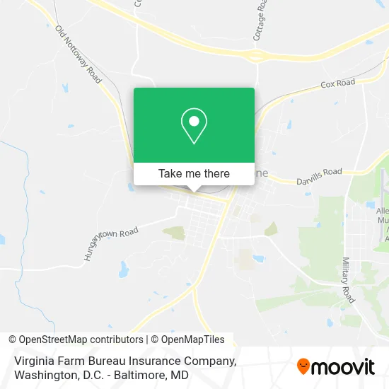 Virginia Farm Bureau Insurance Company map