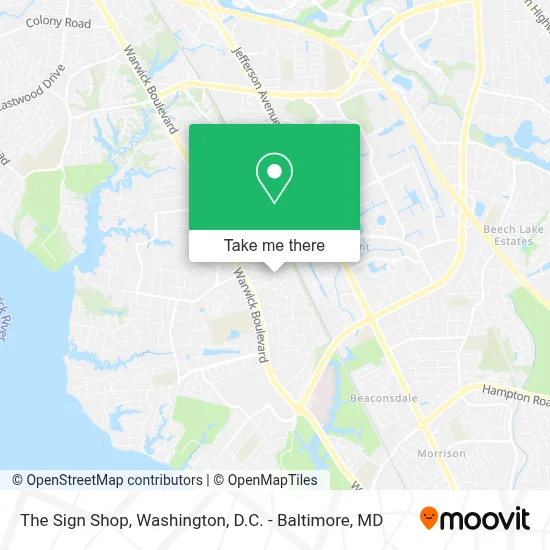 The Sign Shop map