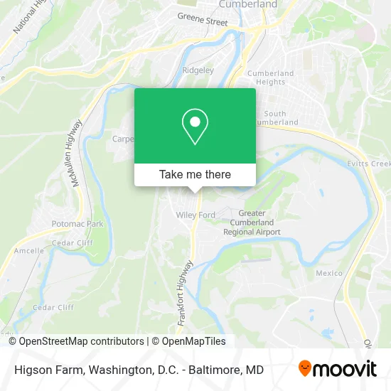 Higson Farm map