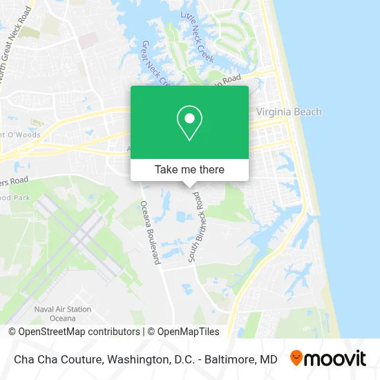 Cha Cha Couture map