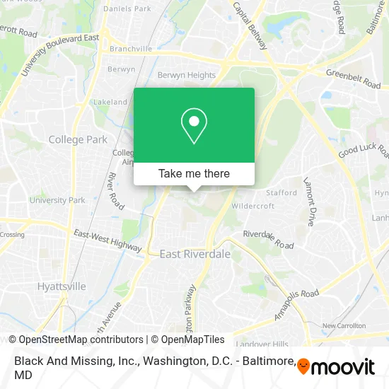 Black And Missing, Inc. map