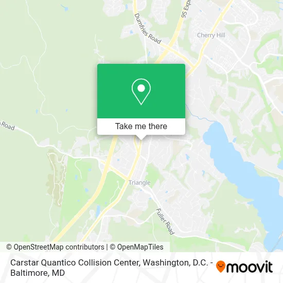 Carstar Quantico Collision Center map