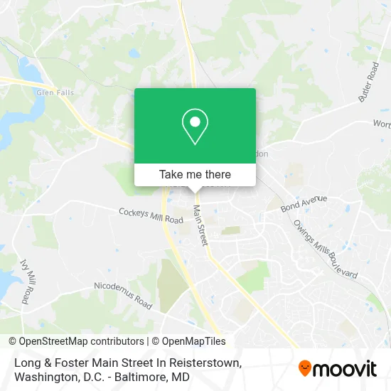 Long & Foster Main Street In Reisterstown map