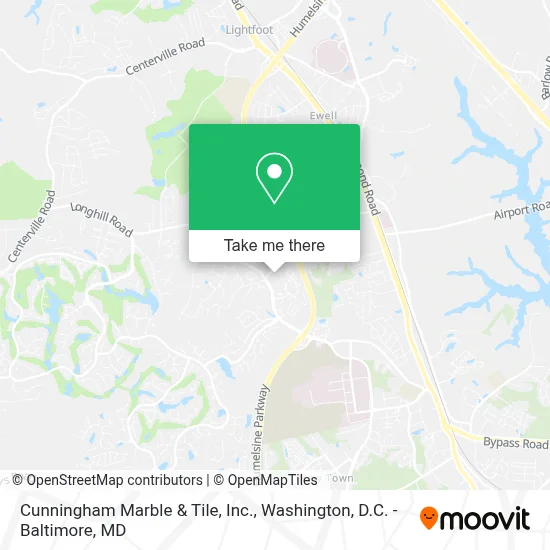 Cunningham Marble & Tile, Inc. map