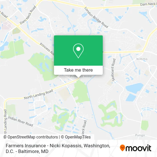 Farmers Insurance - Nicki Kopassis map