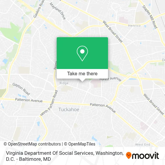 Virginia Department Of Social Services map