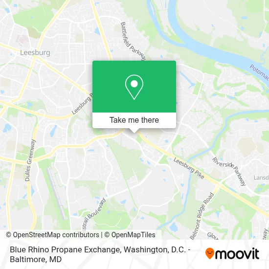Blue Rhino Propane Exchange map