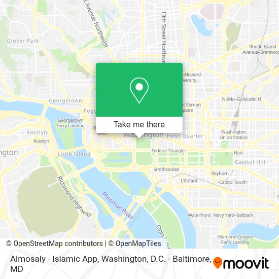 Almosaly - Islamic App map