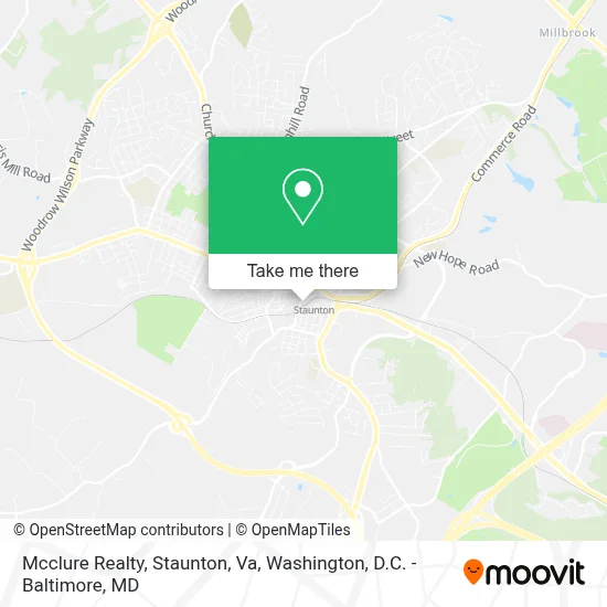 Mcclure Realty, Staunton, Va map