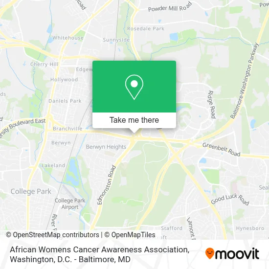 African Womens Cancer Awareness Association map