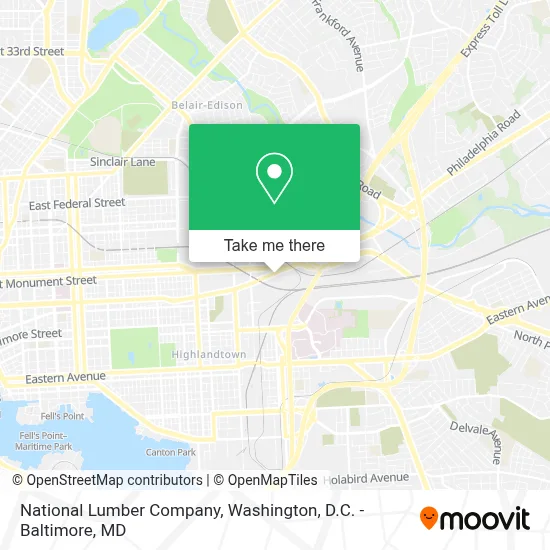 National Lumber Company map