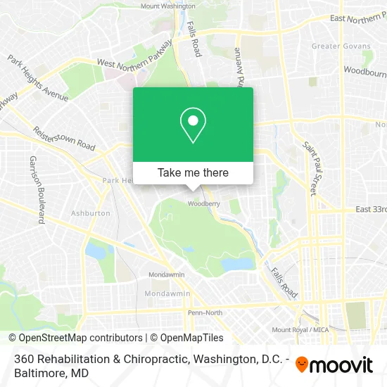 360 Rehabilitation & Chiropractic map
