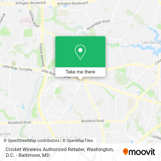 Cricket Wireless Authorized Retailer map