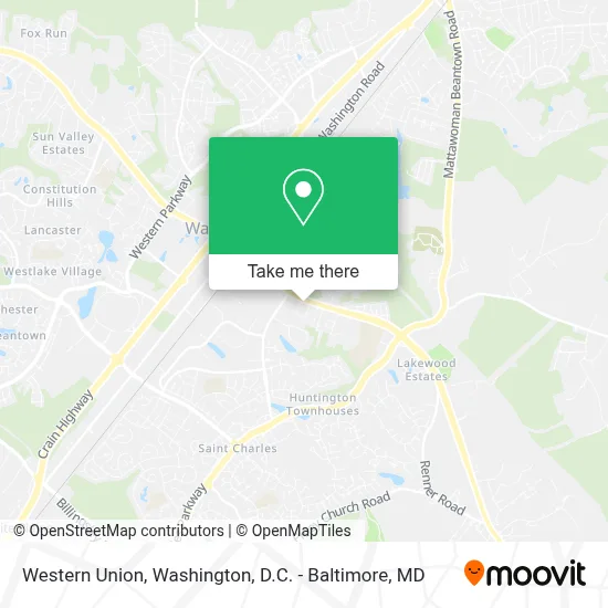Western Union map