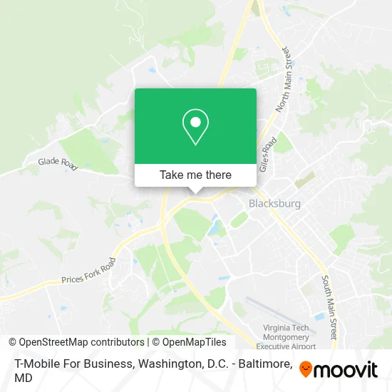 T-Mobile For Business map