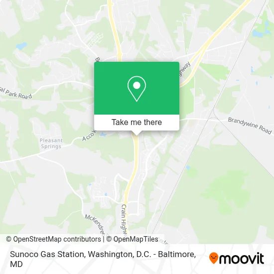 Sunoco Gas Station map