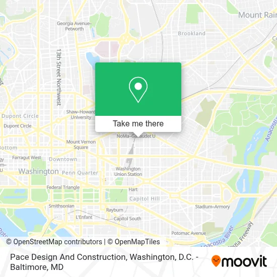 Pace Design And Construction map