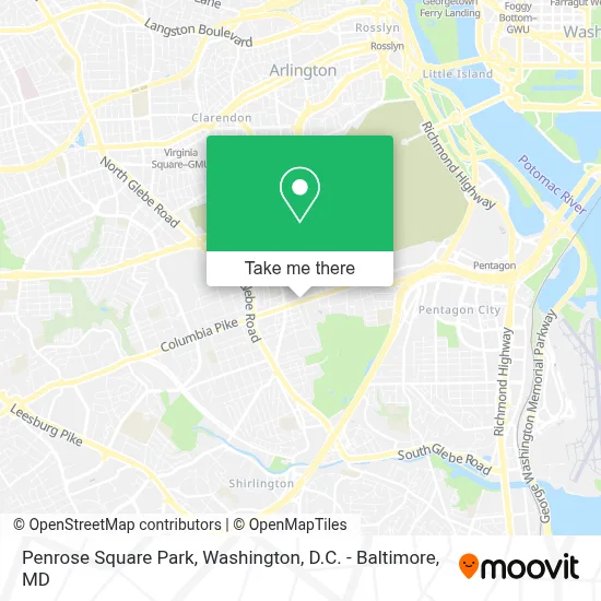 Penrose Square Park map