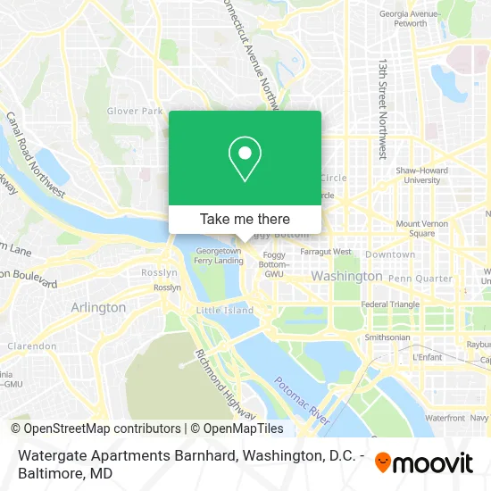 Watergate Apartments Barnhard map