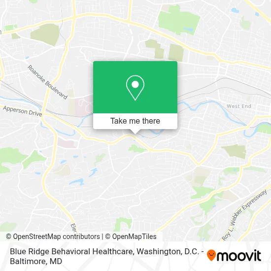 Blue Ridge Behavioral Healthcare map
