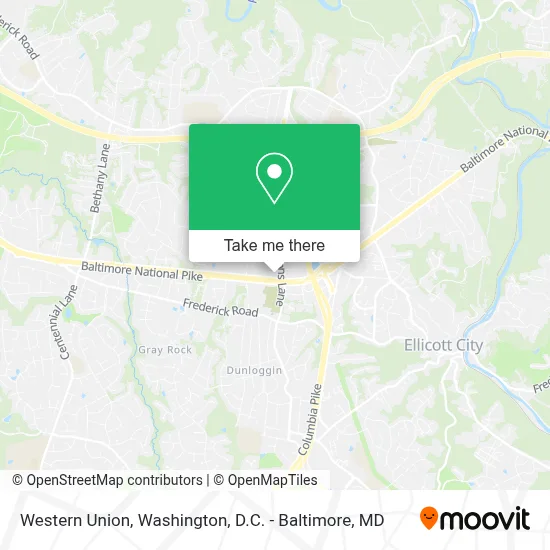Western Union map