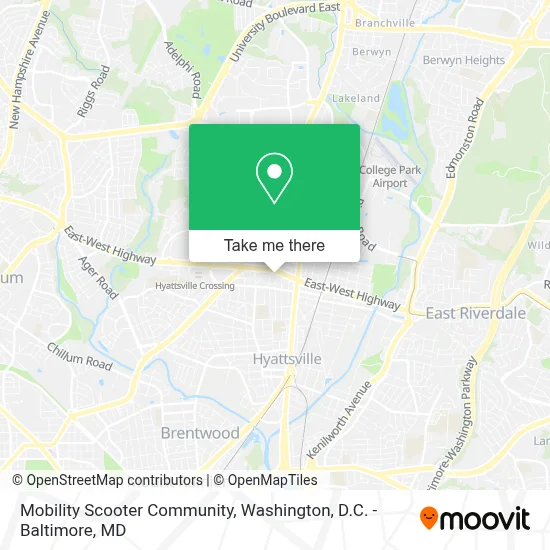 Mobility Scooter Community map