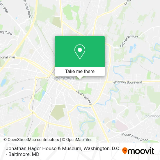 Jonathan Hager House & Museum map