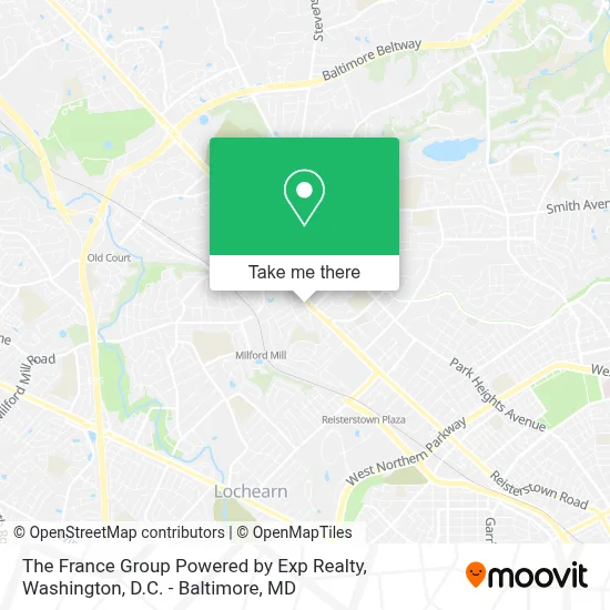 The France Group Powered by Exp Realty map
