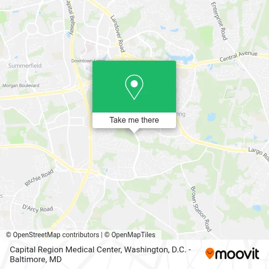 Capital Region Medical Center map