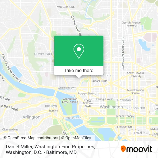 Daniel Miller, Washington Fine Properties map