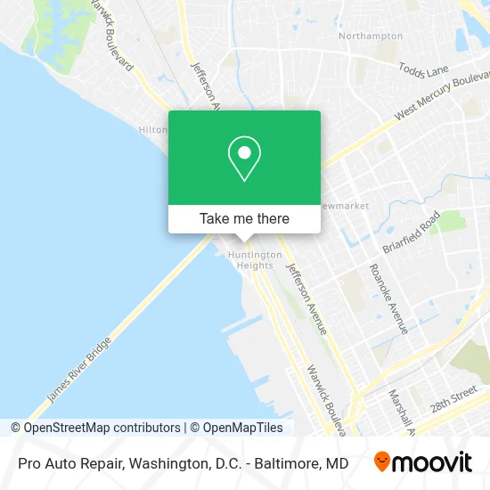 Pro Auto Repair map