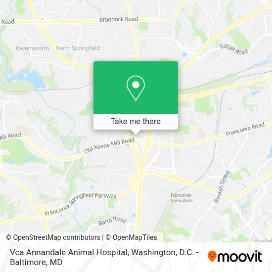 Vca Annandale Animal Hospital map