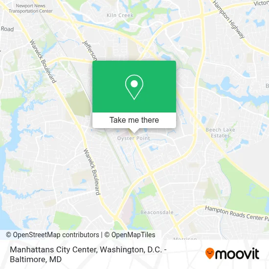 Manhattans City Center map