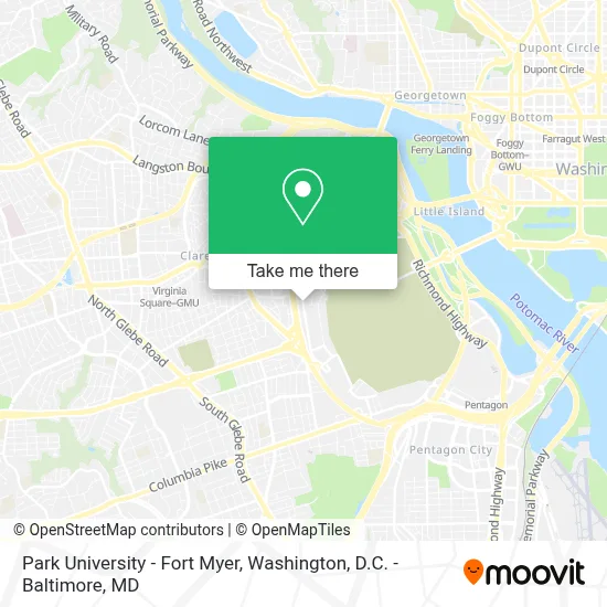 Park University - Fort Myer map