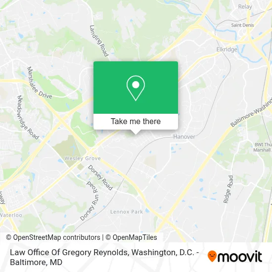 Law Office Of Gregory Reynolds map