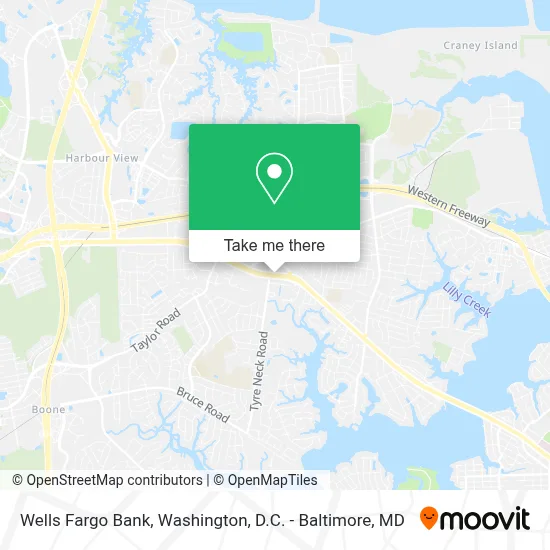 Wells Fargo Bank map