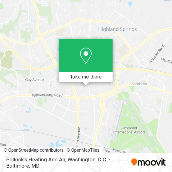 Pollock's Heating And Air map