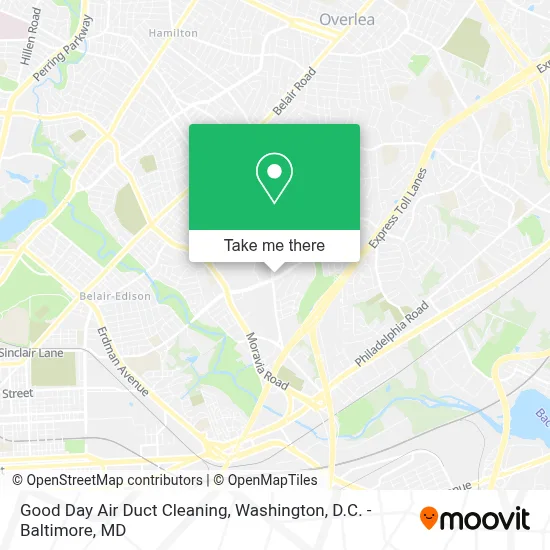 Good Day Air Duct Cleaning map