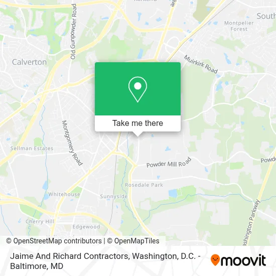 Jaime And Richard Contractors map