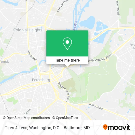 Tires 4 Less map