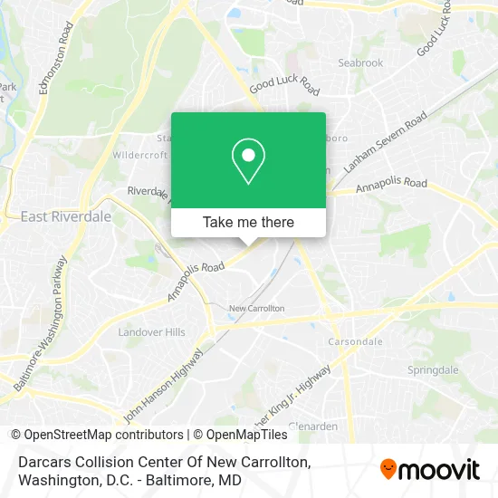 Darcars Collision Center Of New Carrollton map